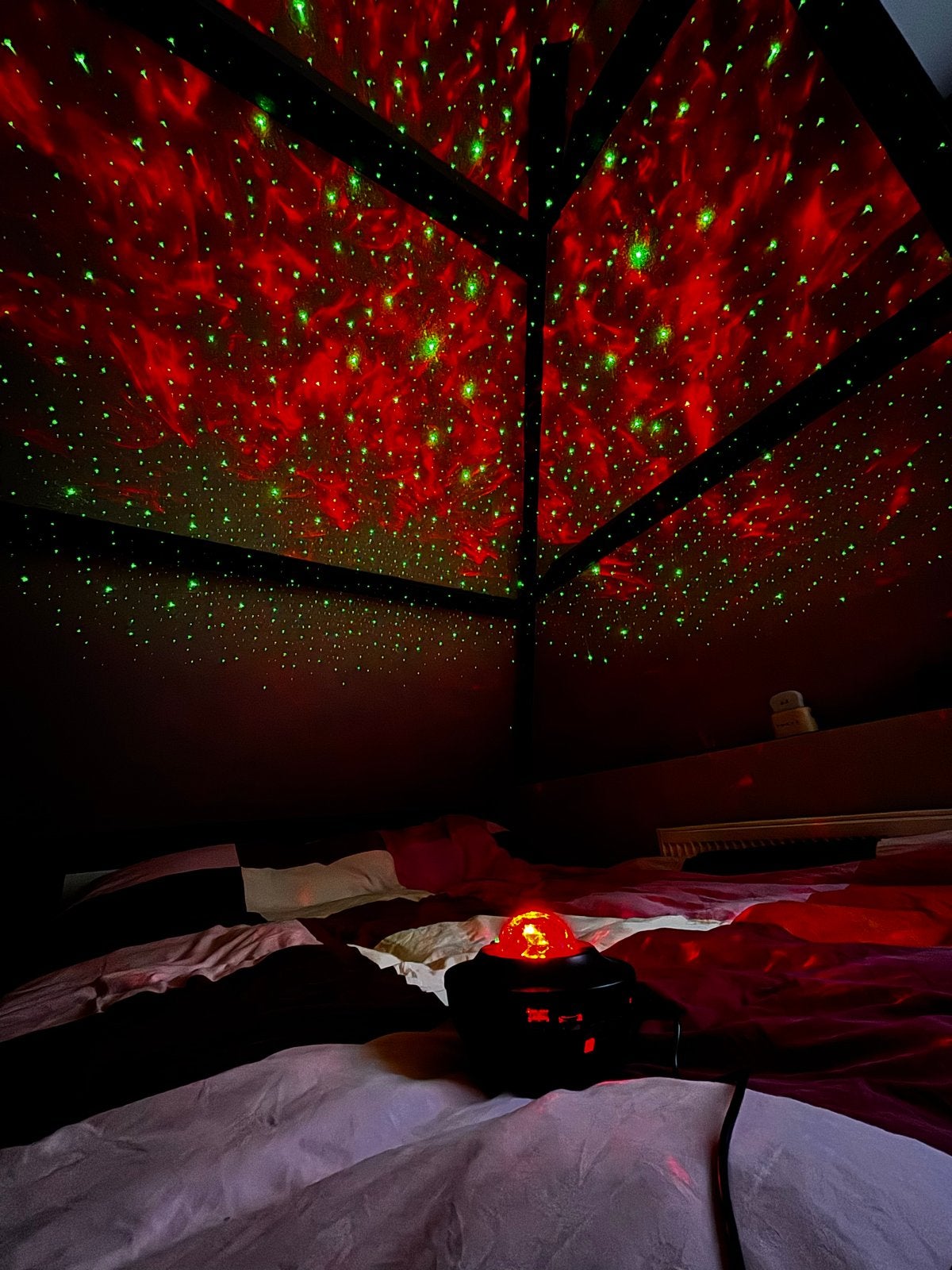 Bluetooth Sterrenhemel Projector met Afstandsbediening, Ophalen, Zo goed als nieuw, Zwart, Kunststof