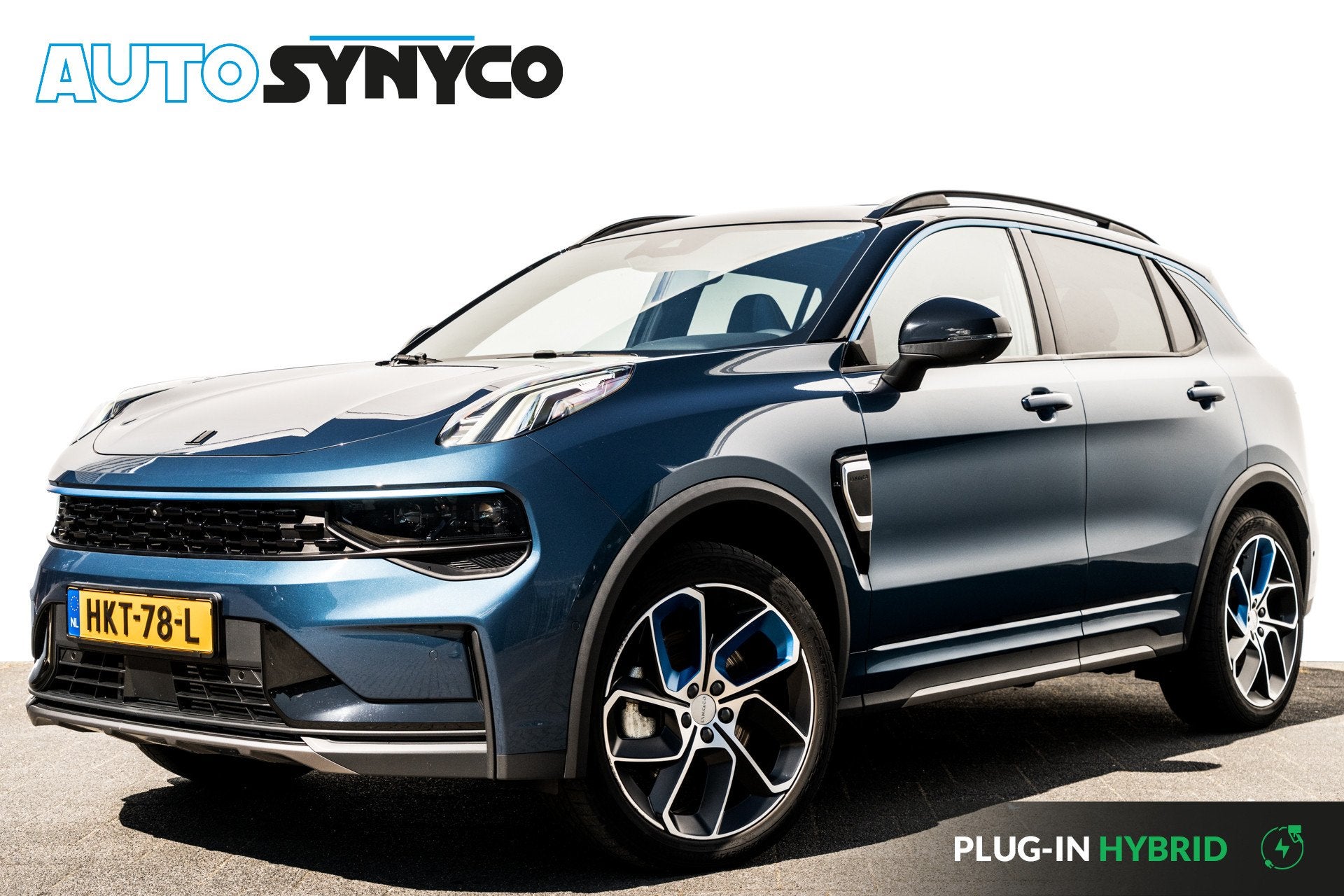 Lynk & Co 01 1.5 Plug-in Hybrid 262 Pk I Zwarte hemel I Pano, Auto's, Stof, Met garantie (alle), Blauw, Bedrijf