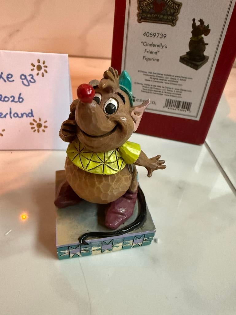 Disney Traditions "Cinderella's Friend" beeldje met doos, Verzamelen, Disney, Ophalen of Verzenden, Assepoester of Belle, Zo goed als nieuw