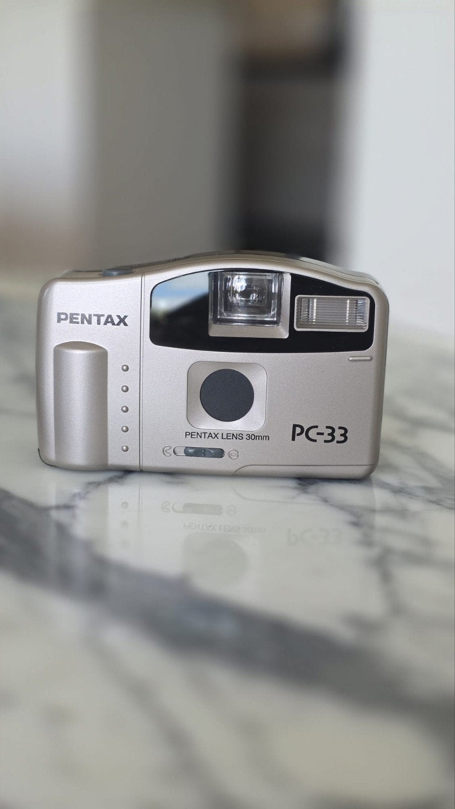Pentax PC-33 compact camera met 30mm lens, Ophalen of Verzenden, Zo goed als nieuw, Compact, Pentax