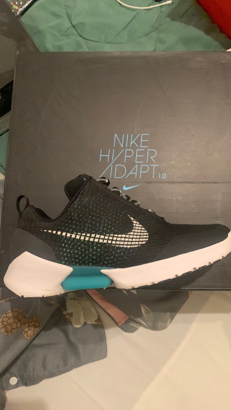 NIKE HYPER ADAPT 1.0-‘BLUE LAGOON”/EU Charger*/Size 44.5, Kleding | Heren, Schoenen, Overige kleuren, Sportschoenen, Ophalen of Verzenden