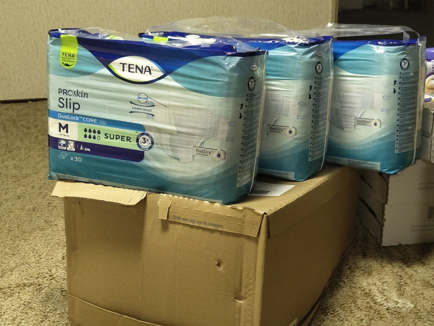 5x pak Tena Proskin Slip incontinentiemateriaal voor mannen, Ophalen of Verzenden, Nieuw