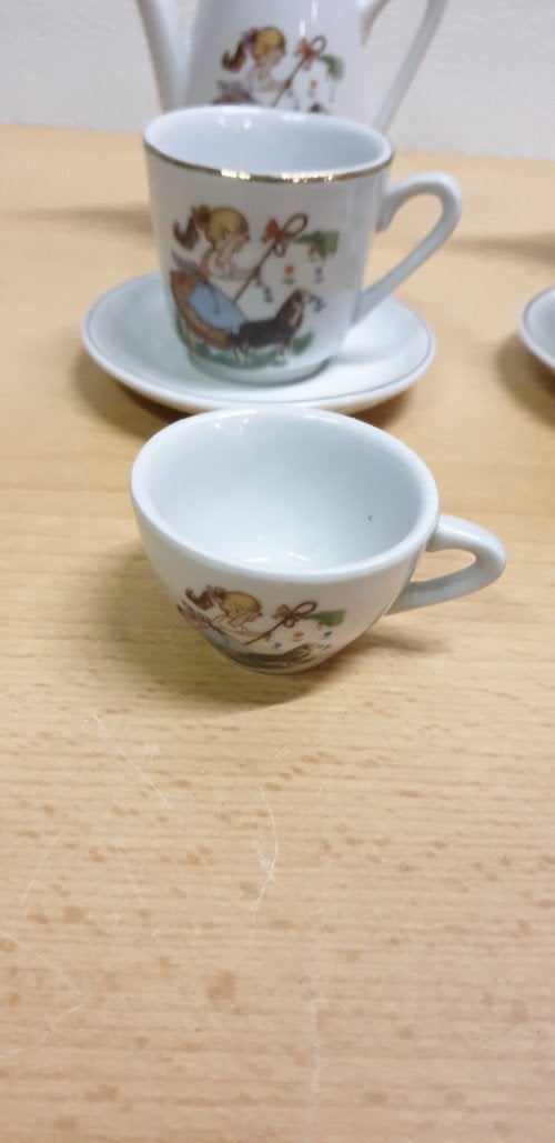 mini servies vintage van miesje, Ophalen of Verzenden