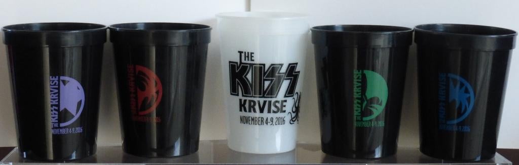 KISS KRUISE VI (2016) CABO WABO COCKTAIL CUPS COMPLETE SET, Verzamelen, Ophalen of Verzenden, Nieuw, Gebruiksvoorwerp