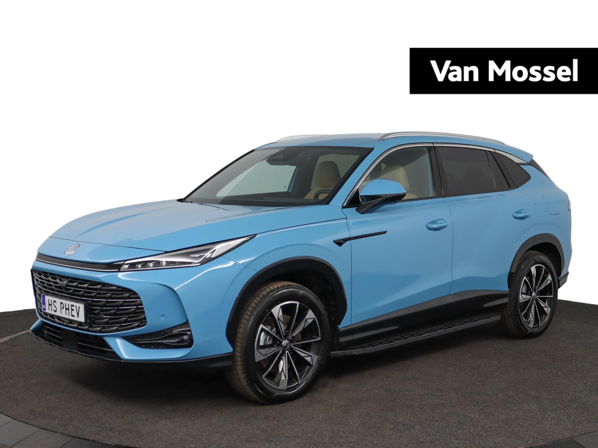 MG HS 1.5 PHEV Aut. Luxury NU MET ENORM VOORRAADVOORDEEL !, Auto's, MG, Stof, 4 cilinders, Blauw, 21 kWh