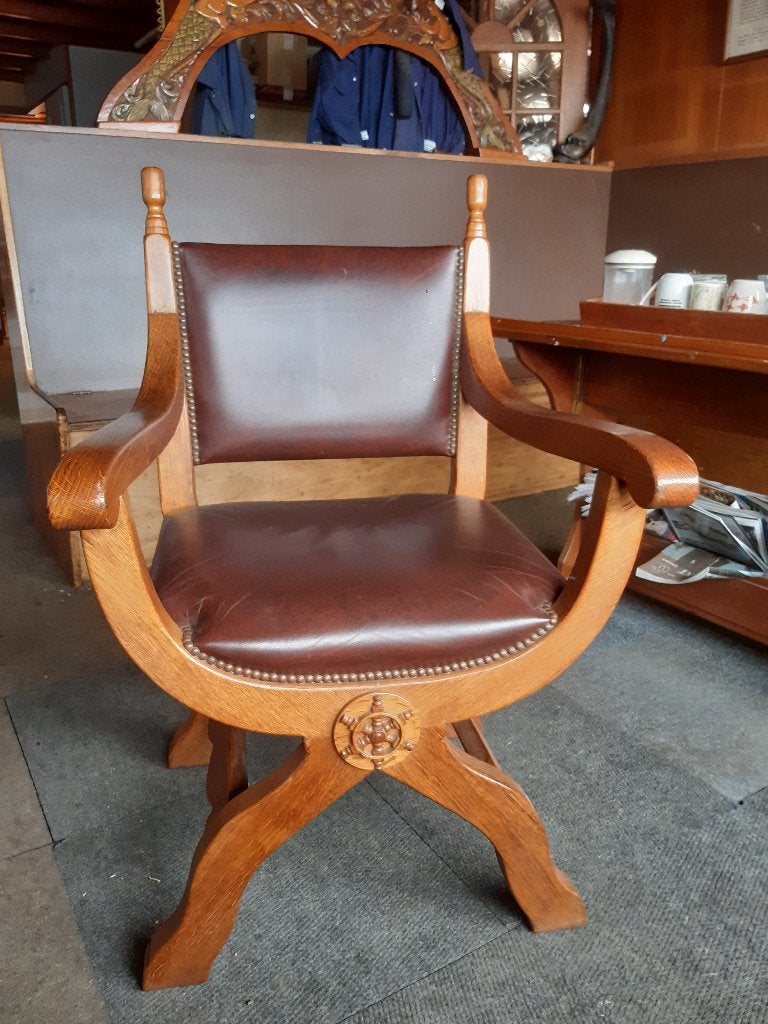 Kapiteinsstoel, Ophalen, Gebruikt, Minder dan 75 cm, Vintage