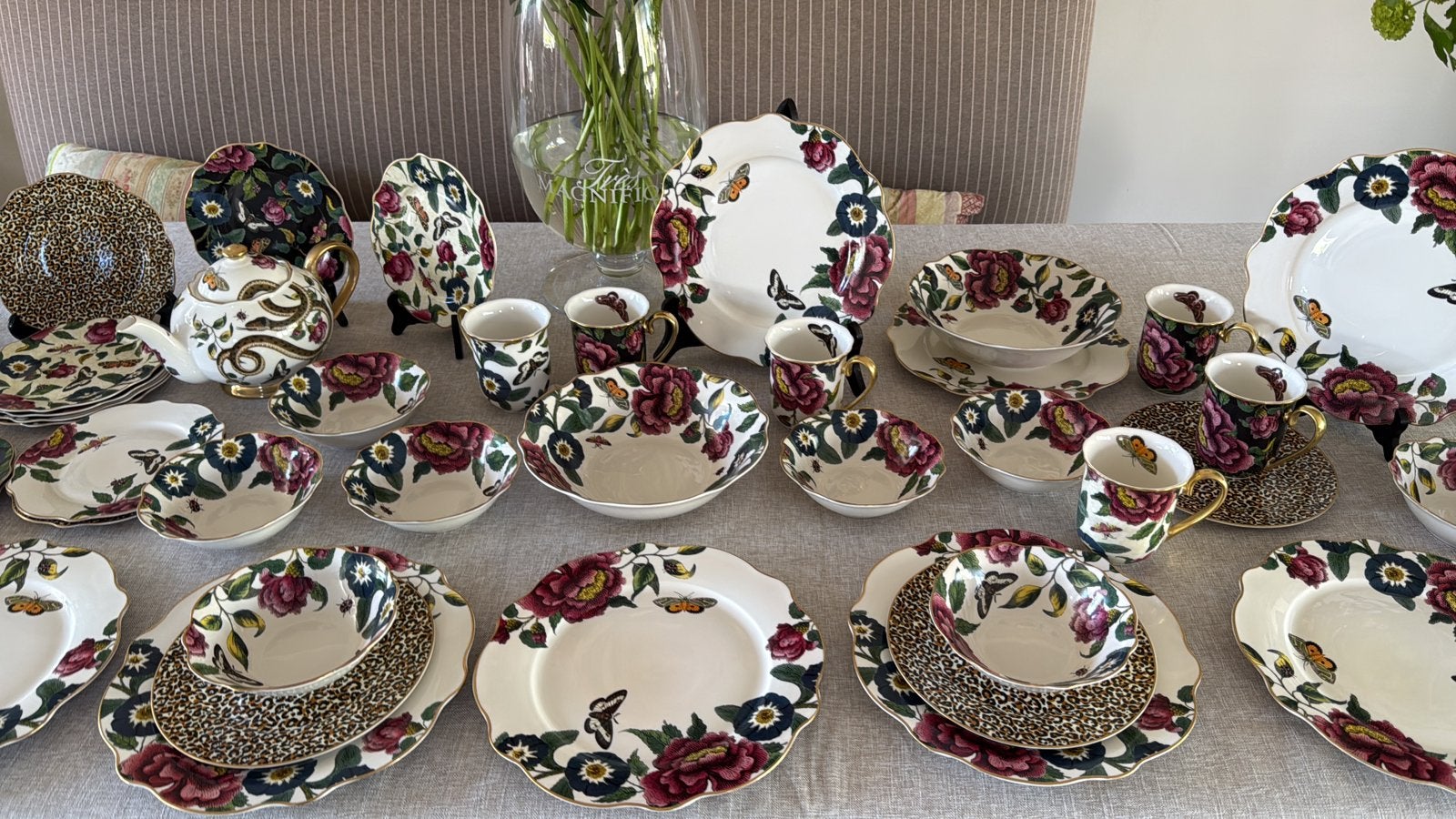 Spode Creatures of Curiosity 6/12 pers nieuw servies, Ophalen, Verzilverd, Nieuw, Porselein