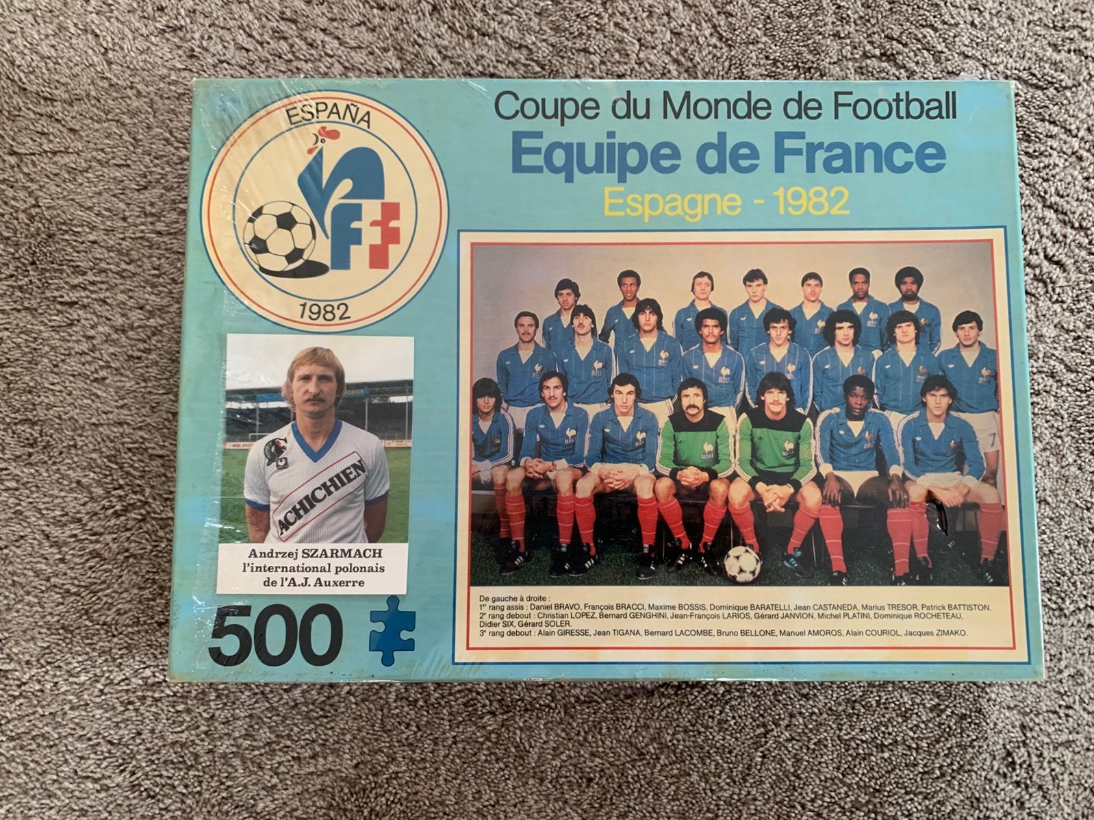 vintage legpuzzel WK voetbal van 1982 in Spanje, Ophalen of Verzenden, Zo goed als nieuw, Overige typen
