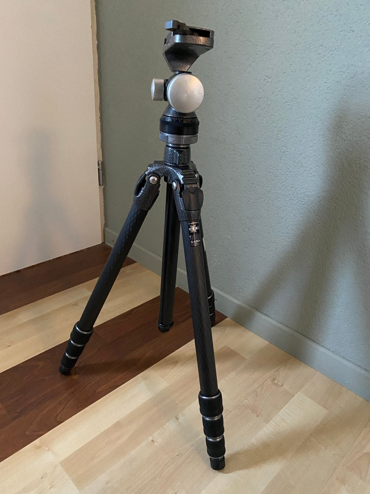 Gitzo GT2542 Carbon Statief met G1276M Balhoofd, Zo goed als nieuw, 150 tot 175 cm, Ophalen of Verzenden, Driepoot