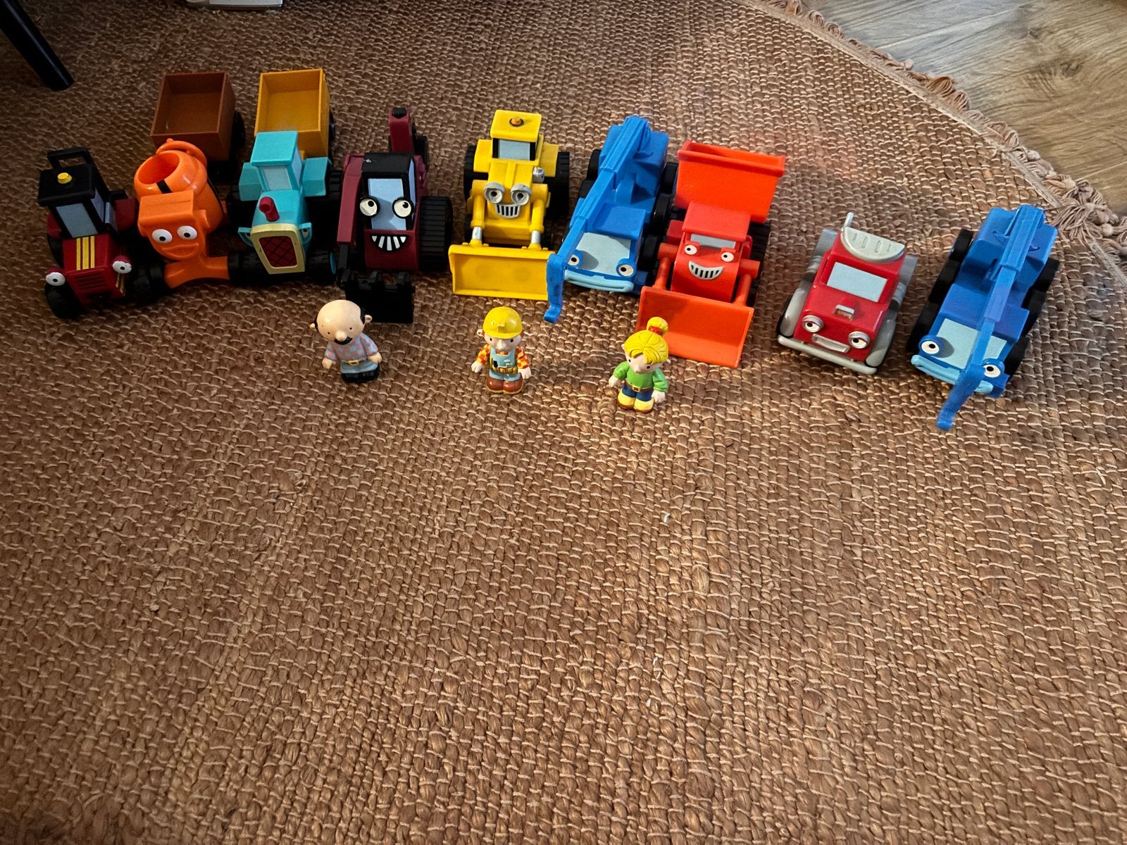 Bob de Bouwer set: 9 voertuigen en 3 poppetjes, Ophalen of Verzenden, Gebruikt