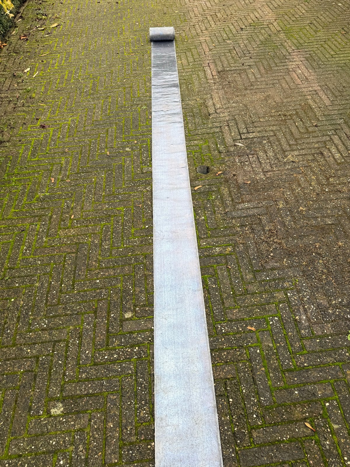 Bladlood daklood snijlood 18 ponds 1,59mm dik 200mm breed, Overige typen, Ophalen of Verzenden, Metaal, Grijs