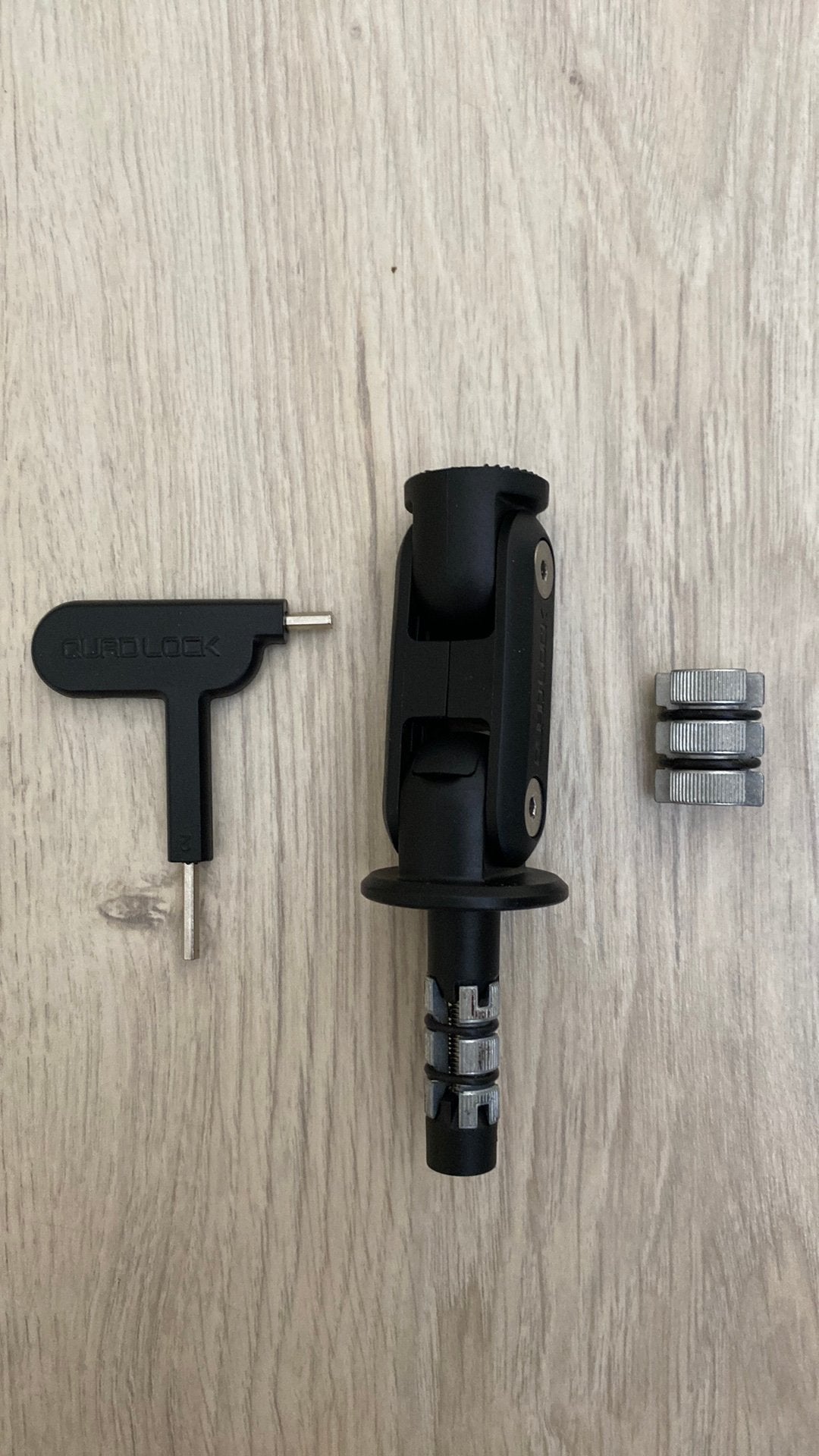 Quad lock mount voor balhoofd montage, Telecommunicatie, Telefoonhouders, Ophalen, Gebruikt, Motor