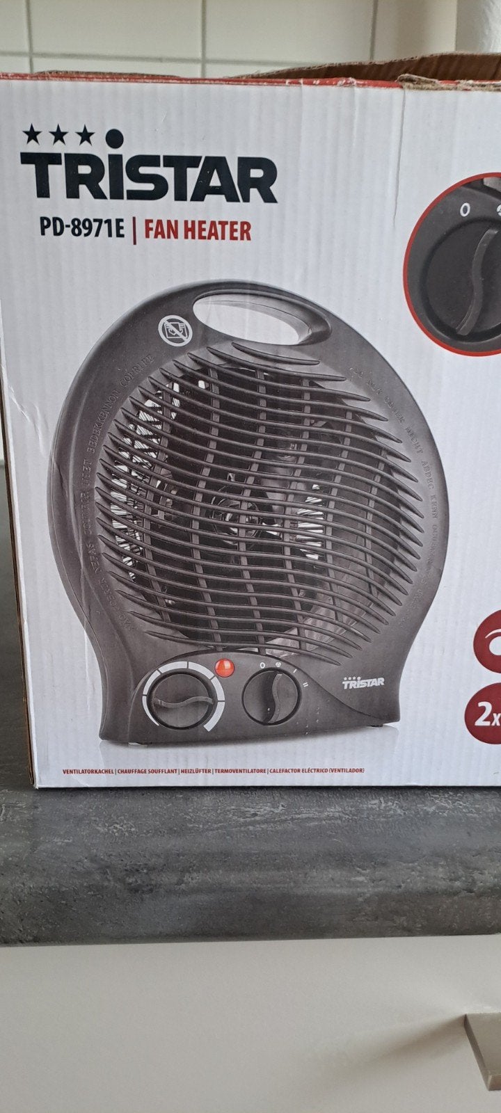 Tristar Fanheater PD-8971E - Nieuw in doos, Ophalen of Verzenden, Nieuw, 800 watt of meer, Kachel