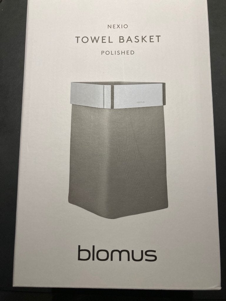 Blomus NEXIO Gastendoek opbergmand (glans) 15x16 Cm Taupe, Ophalen of Verzenden, Nieuw, Grijs