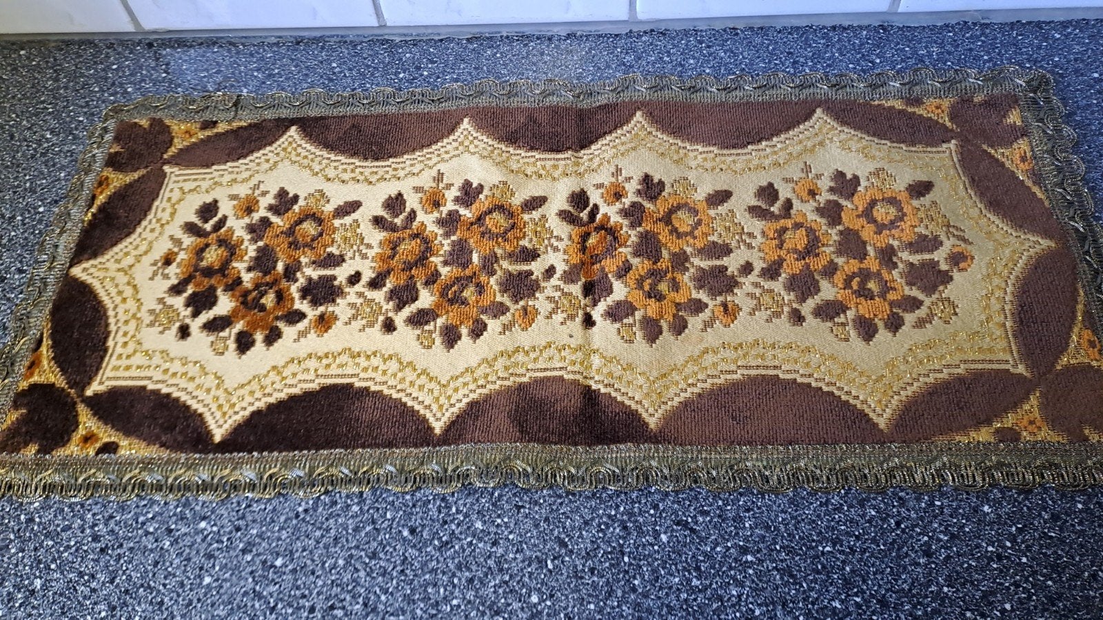 Vintage Oud-Hollandse pluche tafelkleedjes / lopers, Ophalen of Verzenden