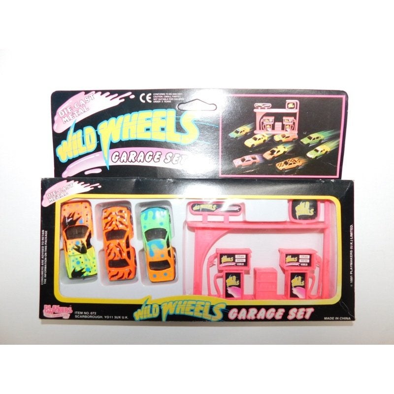 Wild Wheels Set Auto's Met Benzinepomp, Auto, Ophalen of Verzenden, Zo goed als nieuw, Playmakers