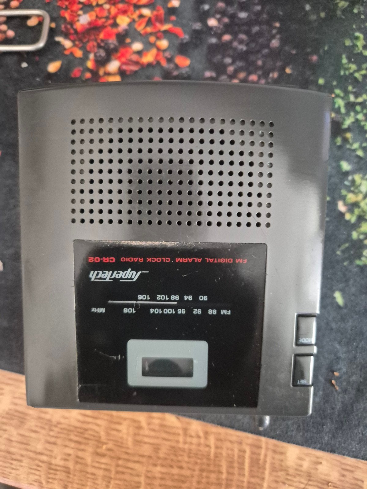 Supertech FM Digitale Wekker Radio CR-02, Audio, Tv en Foto, Ophalen of Verzenden, Gebruikt, Radio