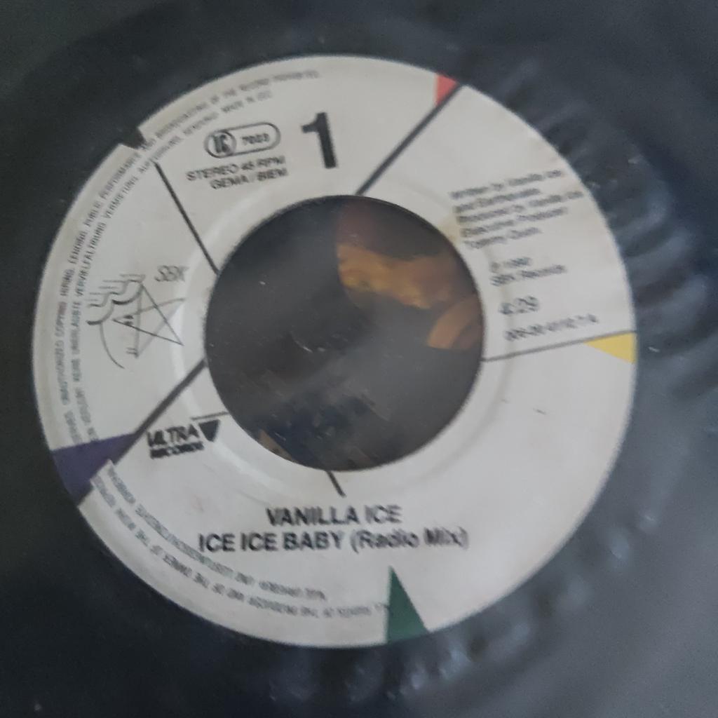 Vanilla Ice - Ice Ice Baby (Radio Mix) 7 inch single, Cd's en Dvd's, Ophalen of Verzenden, Gebruikt, 7 inch