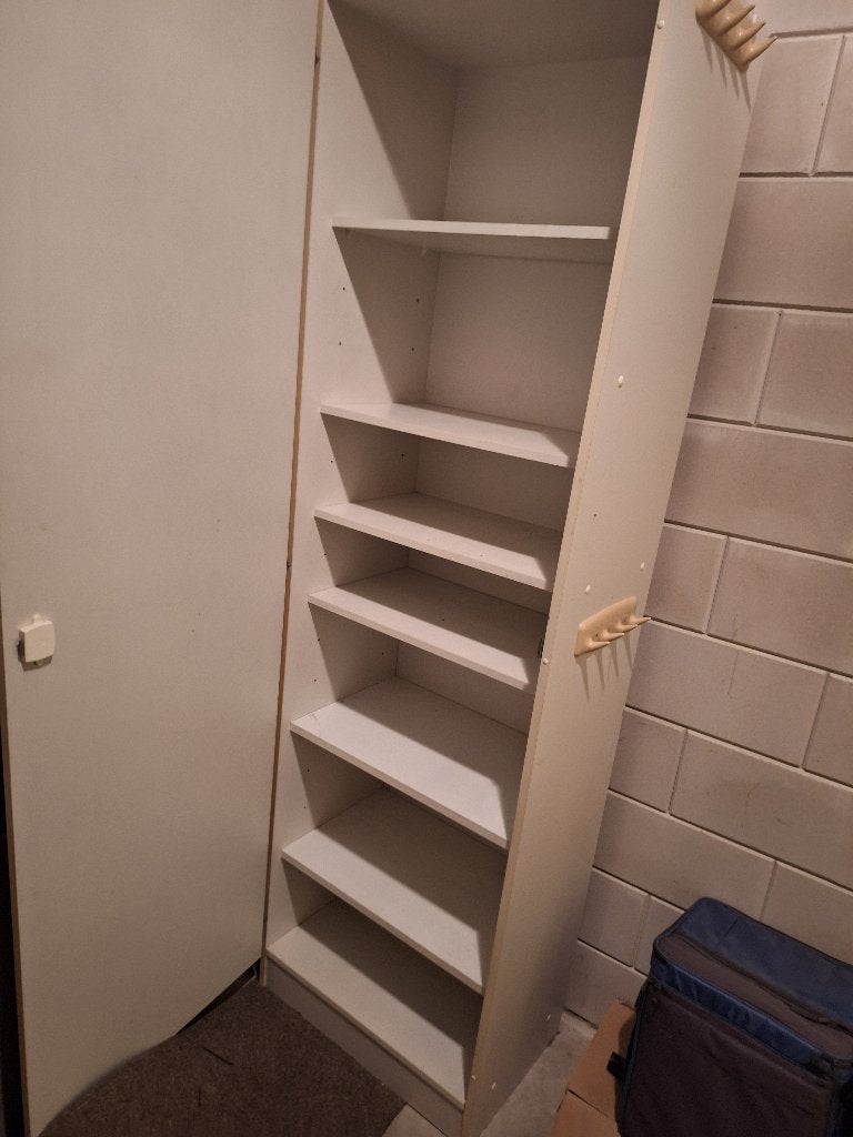 Kast met schappen, Ophalen, Met plank(en), Gebruikt, Wit