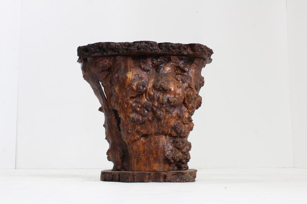 Vintage brutalist bar boomstam jaren 70, Ophalen of Verzenden