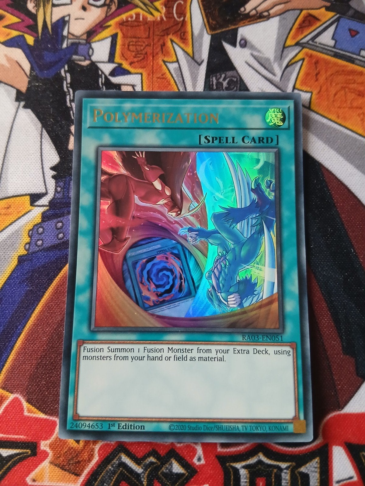 Polymerization - Ultra Rare RA02 - Yu-Gi-Oh, Ophalen of Verzenden, Zo goed als nieuw, Foil