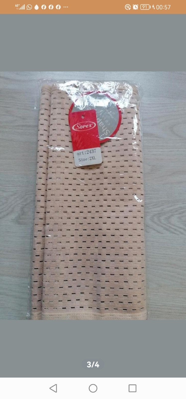 Nieuw Sorex Shapewear Body Shaper Maat 2XL, Sorex, Ophalen of Verzenden, Beige, Body of Korset