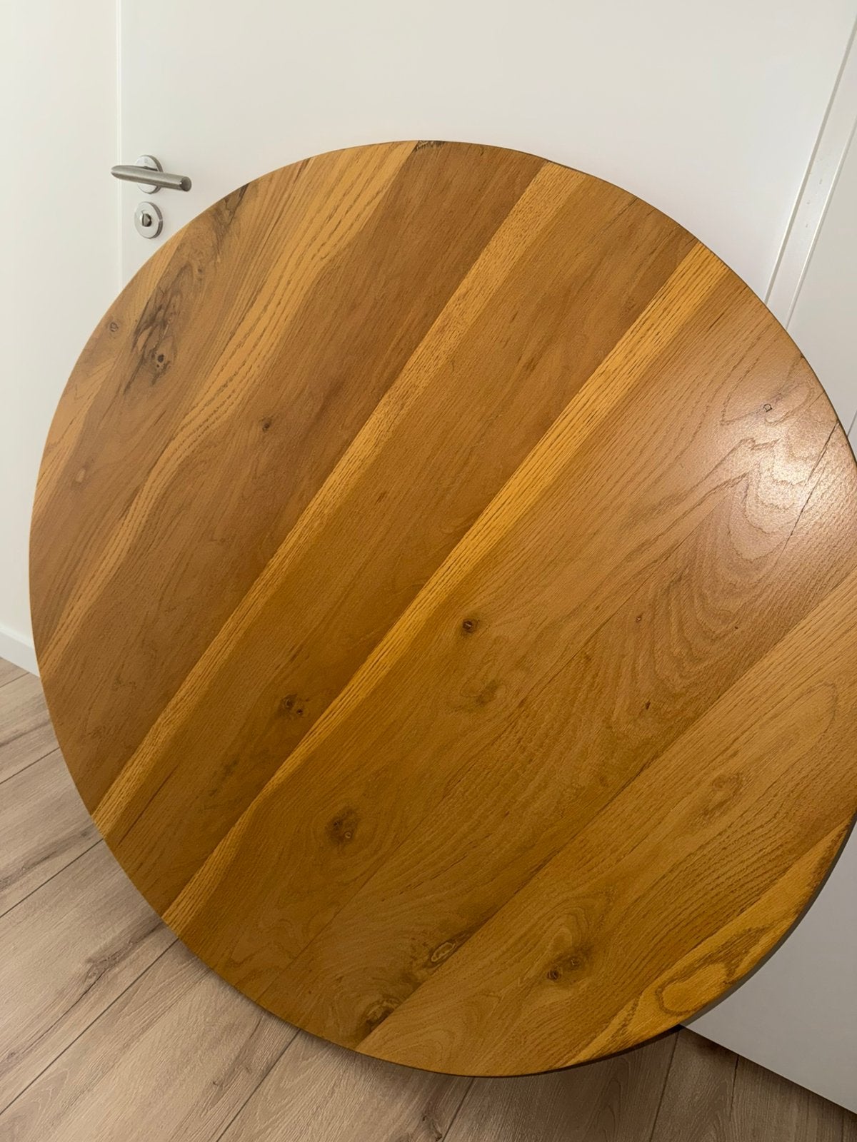 (Haco)Ronde eettafel, Ophalen, Zo goed als nieuw, Rond, 100 tot 150 cm