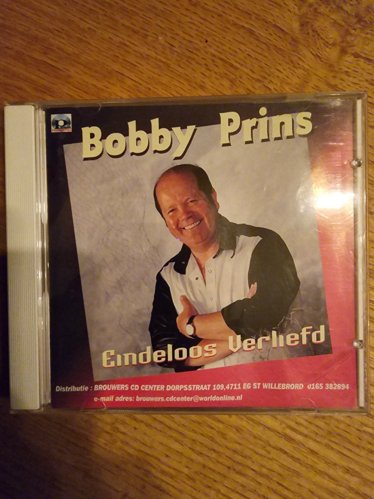 Bobby Prins - Eindeloos Verliefd CD (2002), Nederlandstalig, Ophalen of Verzenden, Zo goed als nieuw, Inclusief doosje