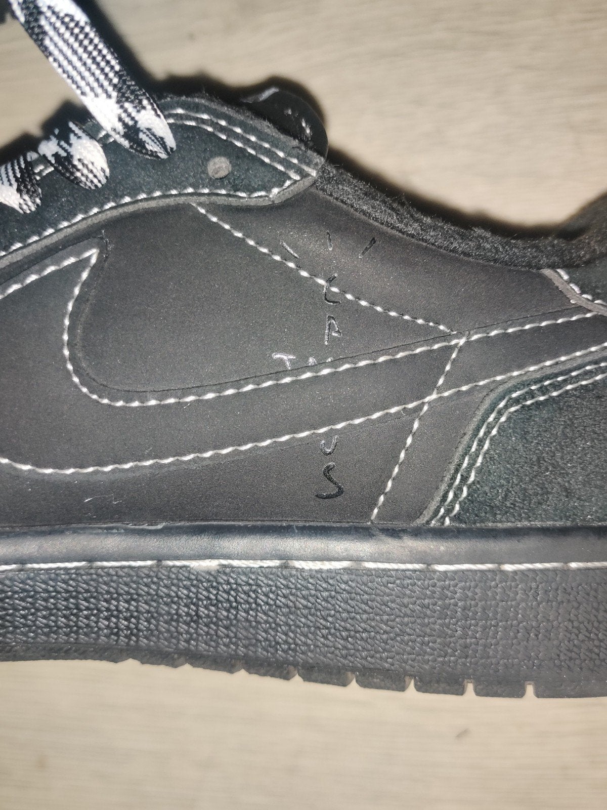 Travis Scott x Air Jordan 1 Low Black Phantom, Ophalen, Zwart, Nike Air Jordan, Sneakers of Gympen