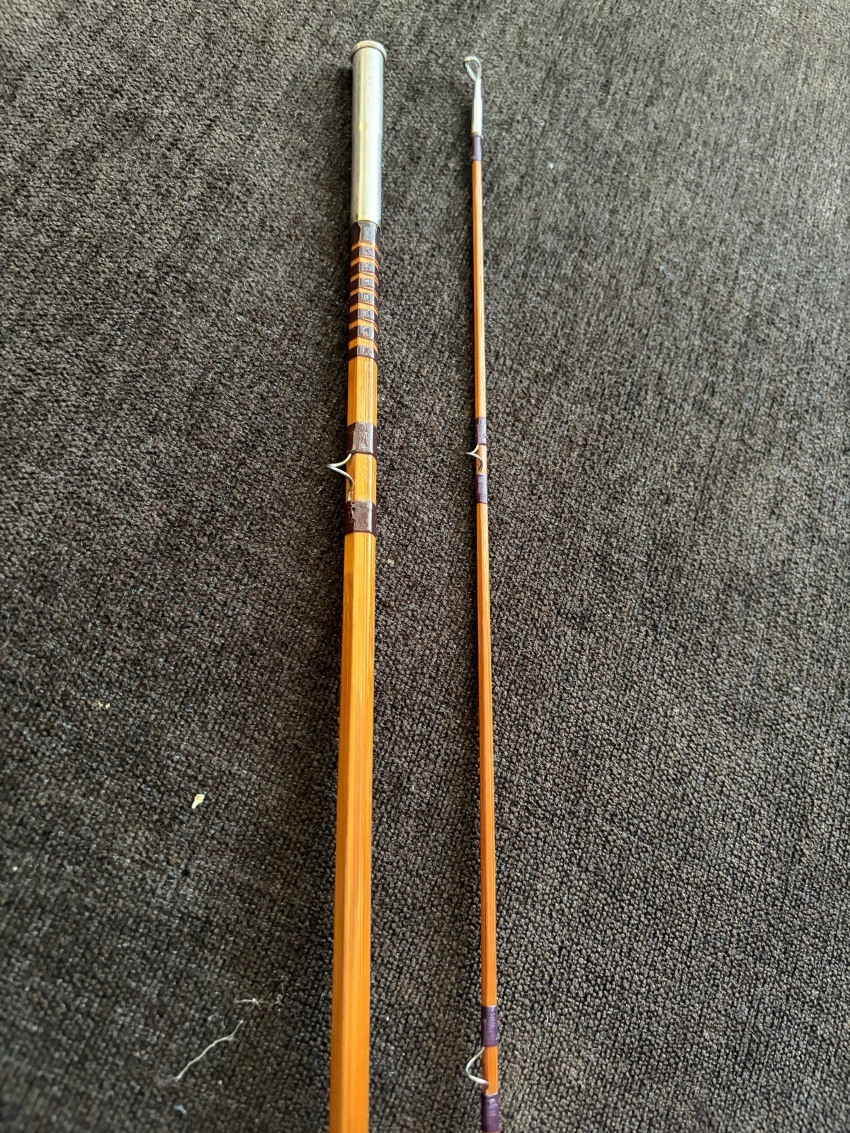 Vintage Splitcane Vlieghengel - Klassieke Vliegvishengel, Ophalen, Gebruikt