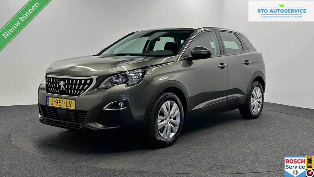 Peugeot 3008 1.2 PureTech Blue Lease Executive|Trekhaak|Navi, Auto's, Voorwielaandrijving, Stof, Gebruikt, 1199 cc