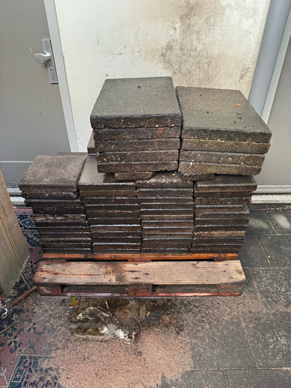 Gebruikte terrastegels - Afmeting, Gebruikt, Ophalen of Verzenden, 10 m² of meer, Beton
