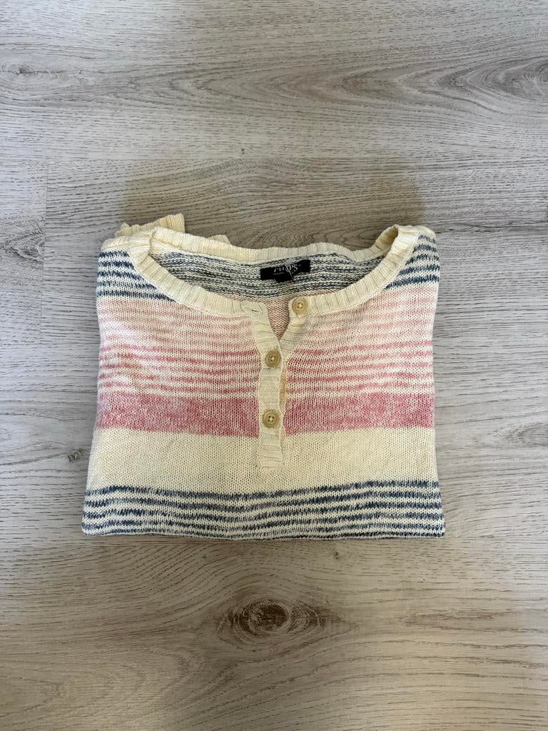 Chaps gestreepte trui met knoopjes - Maat L, Kleding | Dames, Ophalen of Verzenden, Zo goed als nieuw, Maat 42/44 (L), Overige kleuren