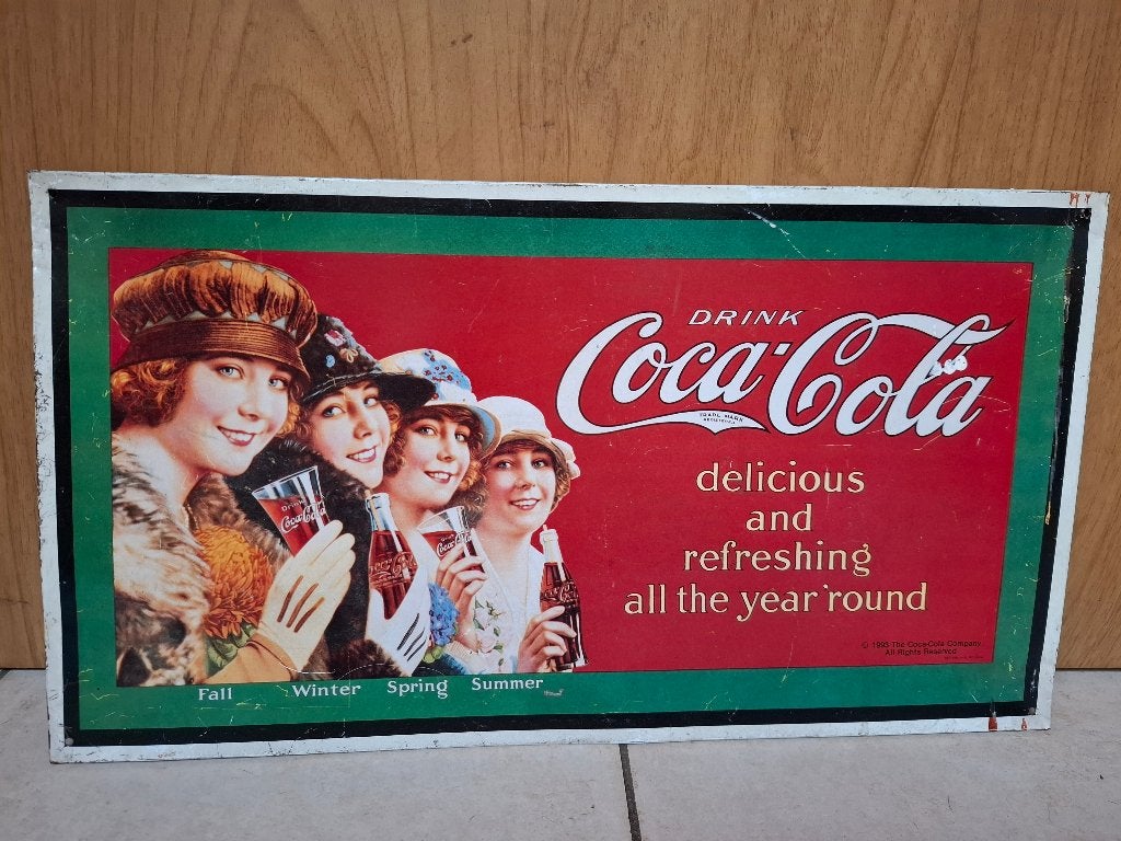 reclamebord Coca-Cola, Ophalen of Verzenden, Zo goed als nieuw, Reclamebord