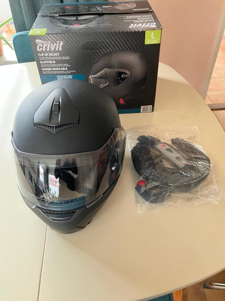 Crivit Klaphelm maat L, Motoren, Kleding | Motorhelmen, Overige merken, Systeemhelm, Ophalen of Verzenden, L