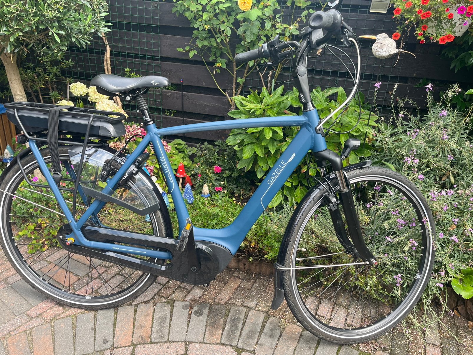 Zeer mooie gazelle orange c7 met hoge instap, Ophalen, Zo goed als nieuw, 50 km per accu of meer, 55 tot 59 cm