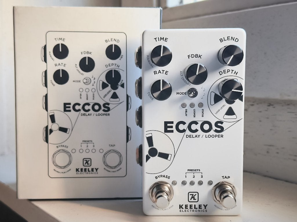 Keeley Eccos delay & looper pedaal z.g.a.n. in doos, Muziek en Instrumenten, Ophalen of Verzenden, Zo goed als nieuw, Delay of Echo