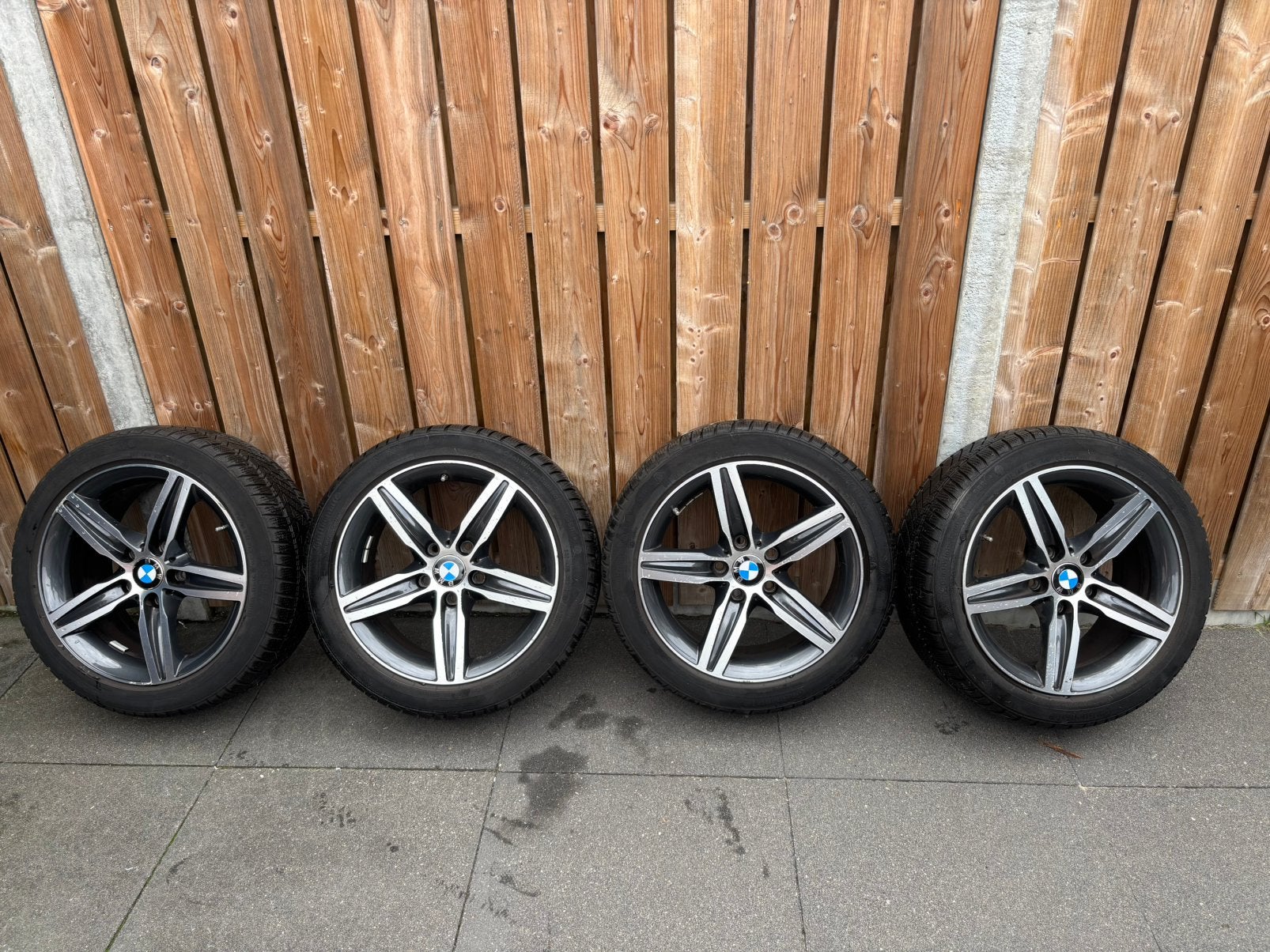 Bmw winterset 17 inch te koop, Auto-onderdelen, Banden en Velgen, Ophalen, Gebruikt, Banden en Velgen, 17 inch