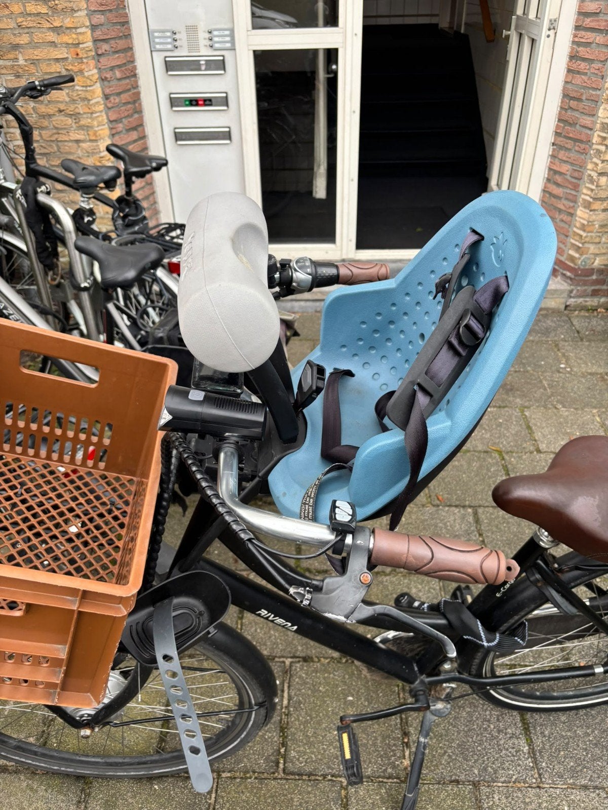 Thule Yepp 2 Mini – Blue front seat + accessories, Voetsteuntjes, Thule Yepp Mini, Voorzitje, Ophalen of Verzenden