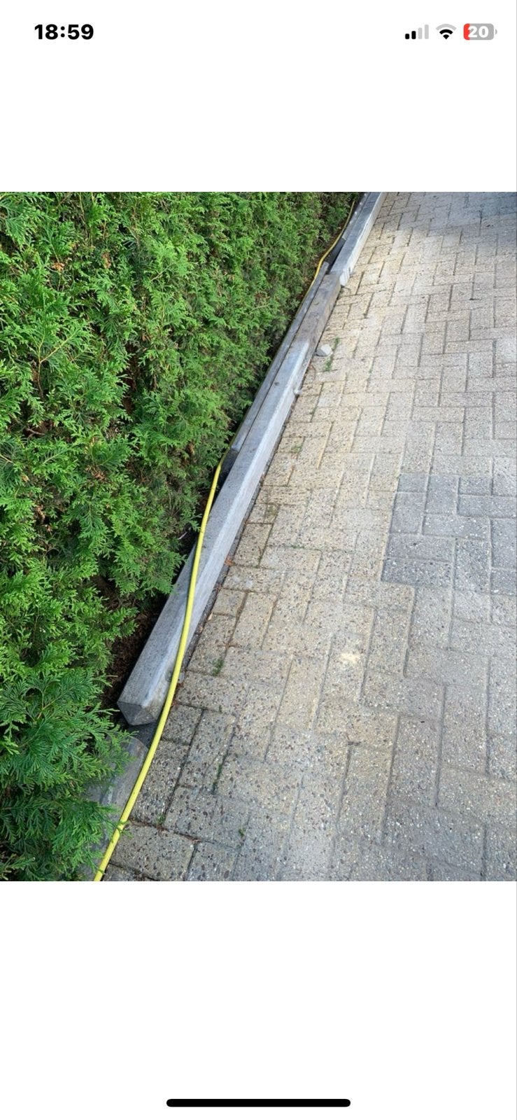 Betonnen border/palissade voor tuin of oprit, Gebruikt, 100 tot 200 cm, Ophalen of Verzenden, Border
