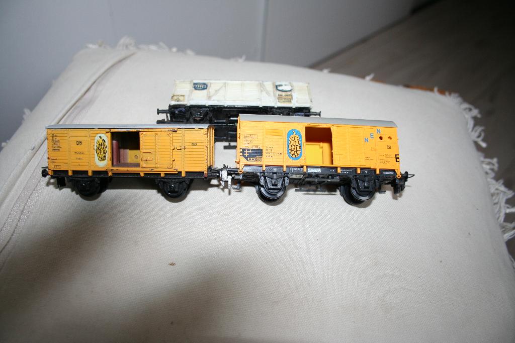trix express bananen wagons, Hobby en Vrije tijd, Modeltreinen | H0, Gebruikt, Gelijkstroom, Trix, Wagon