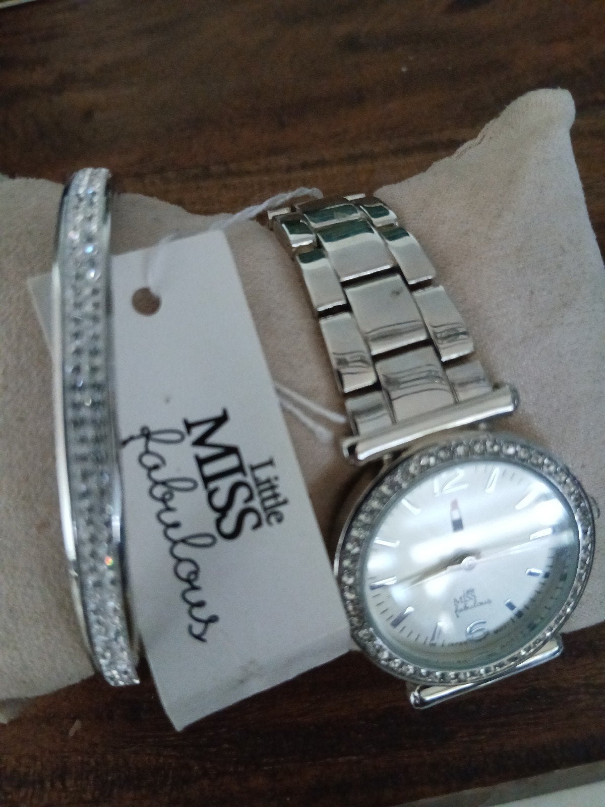 meisjes set miss Fabulous, Ophalen of Verzenden, Nieuw, Zilver, Armband