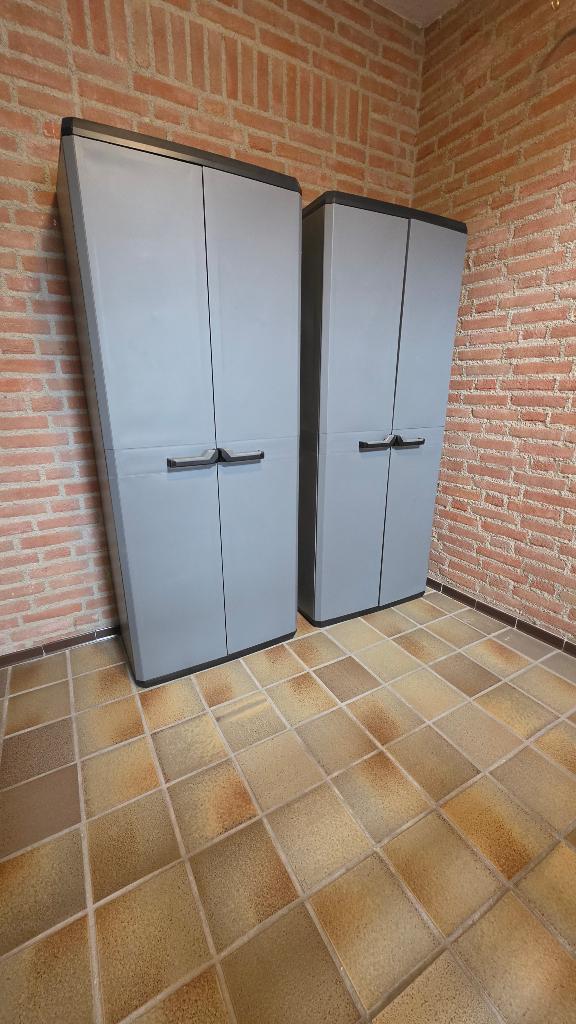 kunststof kast, 2x, Tuin en Terras, Bergingen en Tuinkasten, Ophalen, Zo goed als nieuw, Kunststof, Overige typen