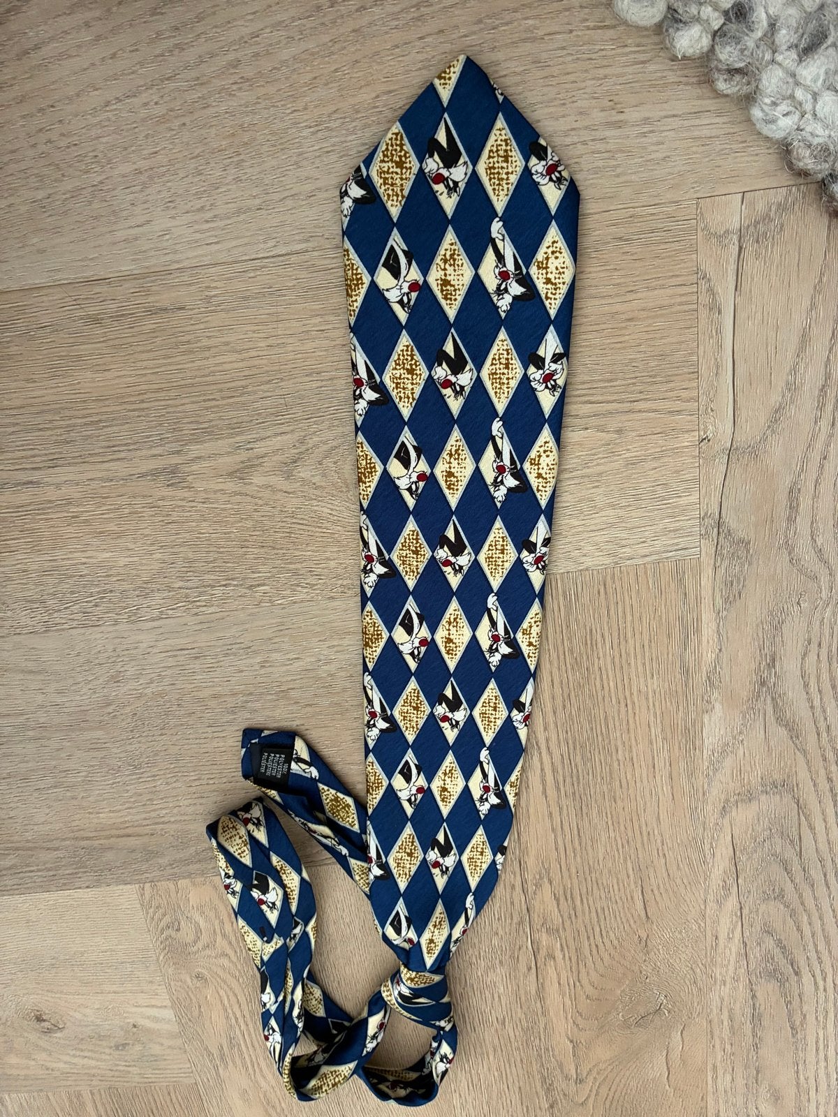 Sylvester de Kat Stropdas - Looney Tunes Collectie, Ophalen of Verzenden, Zo goed als nieuw, Blauw, Met patroon