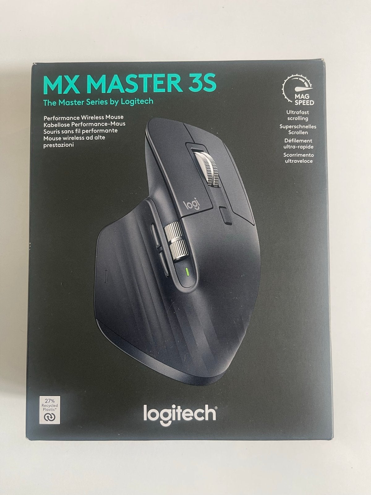 Logitech MX Master 3S - Nieuw in doos, geseald!, Rechtshandig, Muis, Ergonomisch, Nieuw