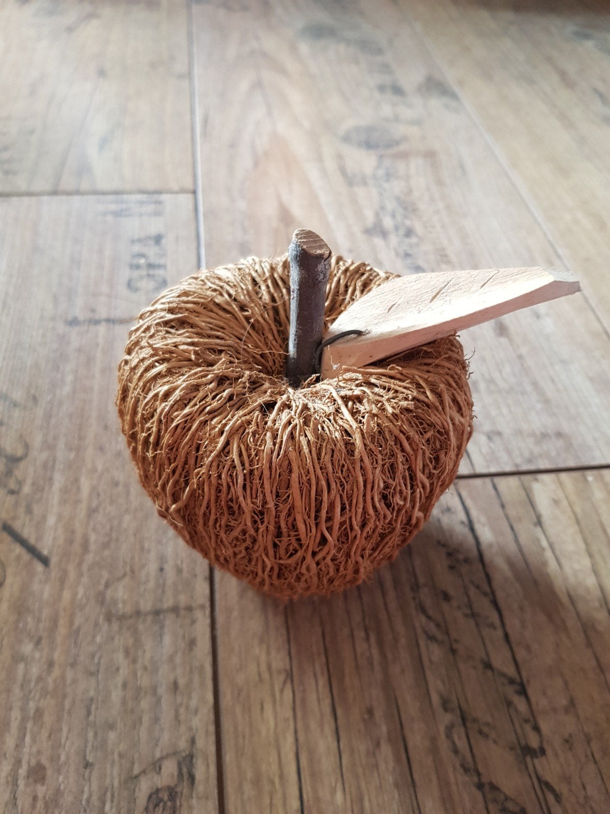 Appel van hout en wortels / design opject, Ophalen of Verzenden