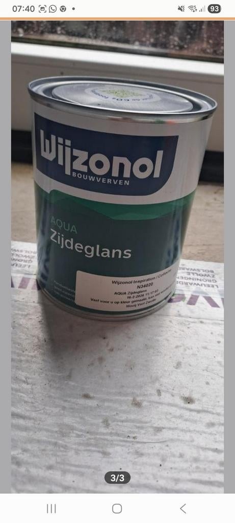 Wijzonol Verf & Lak Set N34020 - Nieuw & Ongebruikt, Overige kleuren, Nieuw, Ophalen of Verzenden, Verf