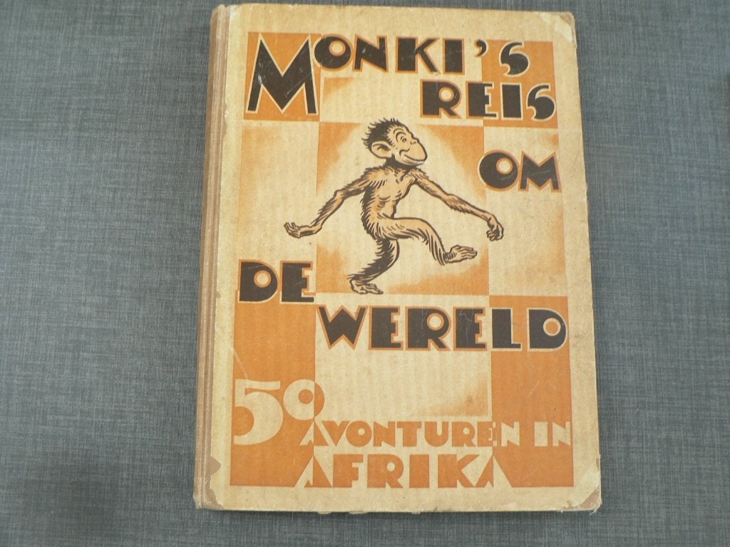 monki reis om de wereld en op bali jaren 40 of 50 aap, Ophalen of Verzenden
