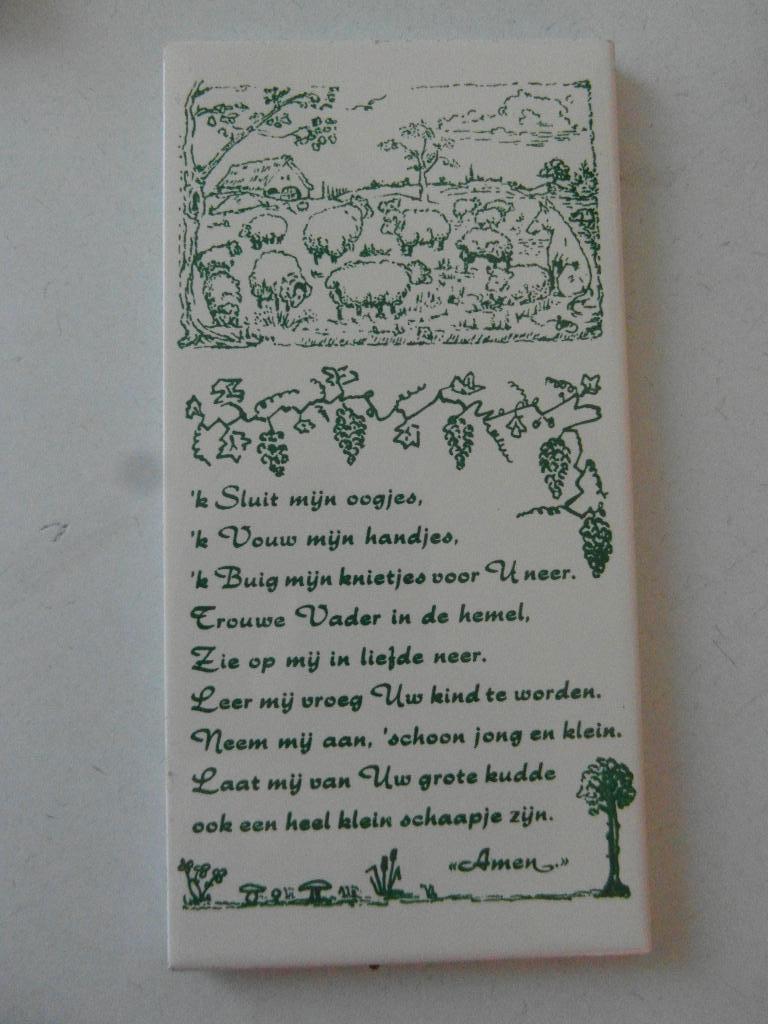 Tegeltje , ik sluit mijn oogjes, Ophalen of Verzenden, Zo goed als nieuw