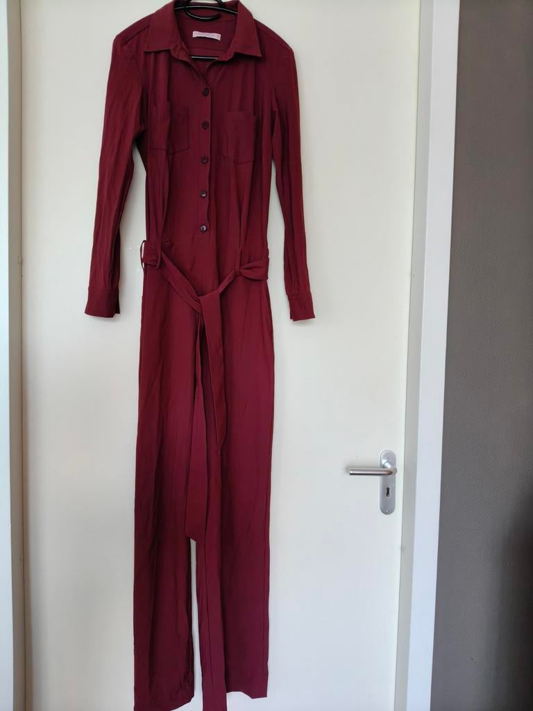Prachtige roestrode mouwloze jumpsuit Angelique, maat L, Kleding | Dames, Jumpsuits, Studio Anneloes, Verzenden, Maat 42/44 (L)